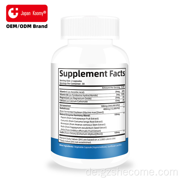 Shecome Nattokinase-Kapseln für Kreislaufgesundheit